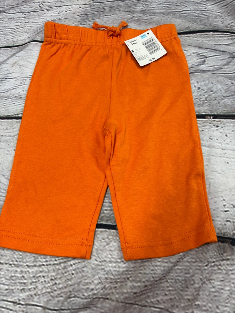 Small Wonders Orange Knit Drawstring Pants